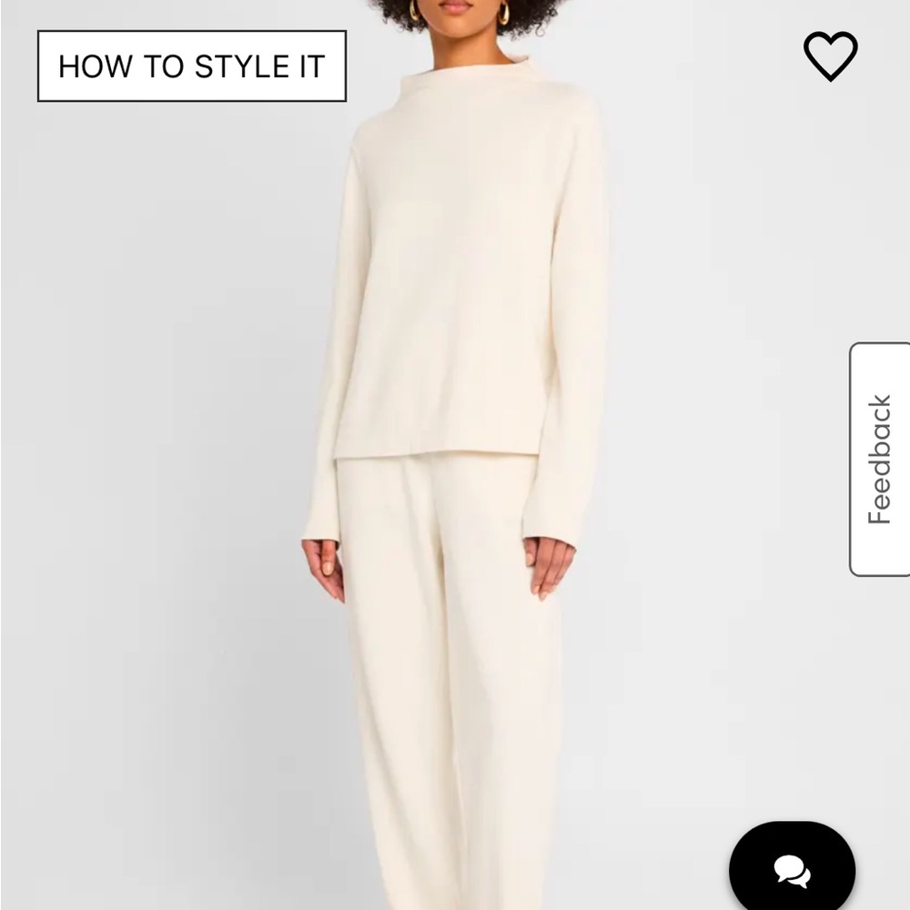 Eileen fisher funnel neck mock neck turtleneck sweater long sleeve